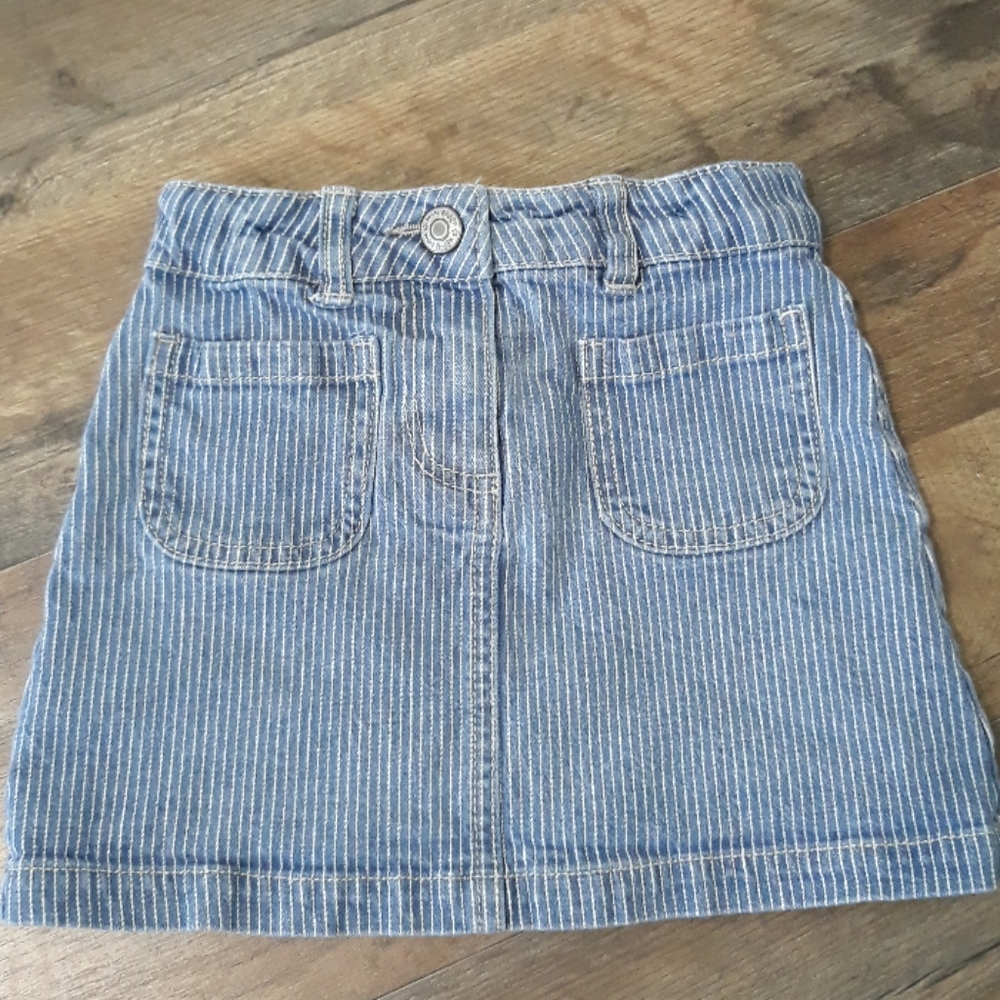 Mini Boden Railroad Stripe Skirt
